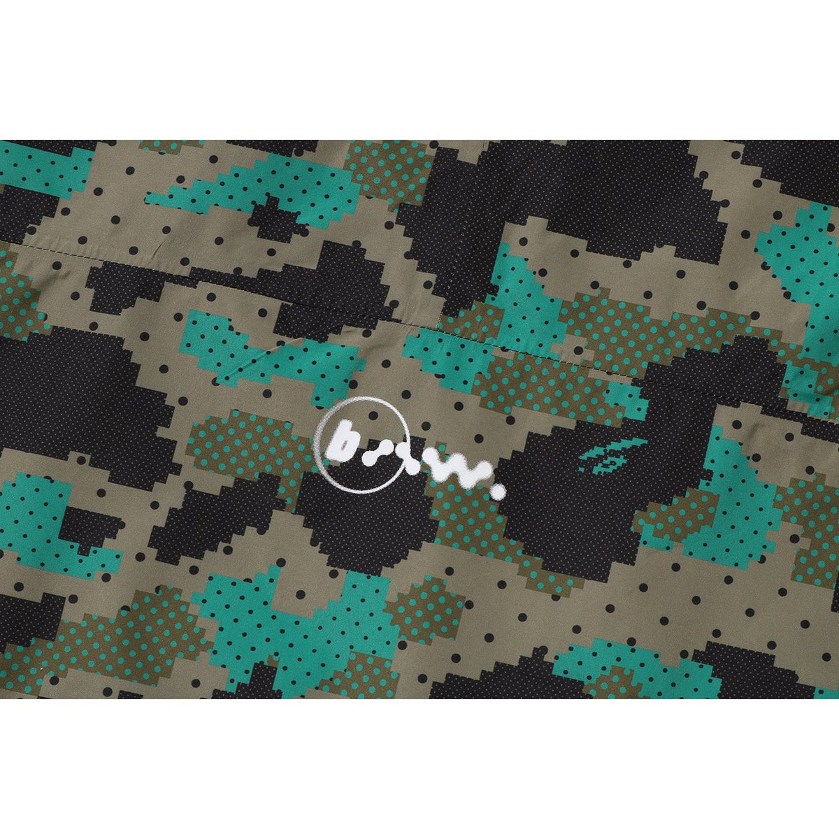 BAPE BY KAZUKI KURAISHI CAMO SHARK PACKABLE SNOWBOARD JACKET MENS