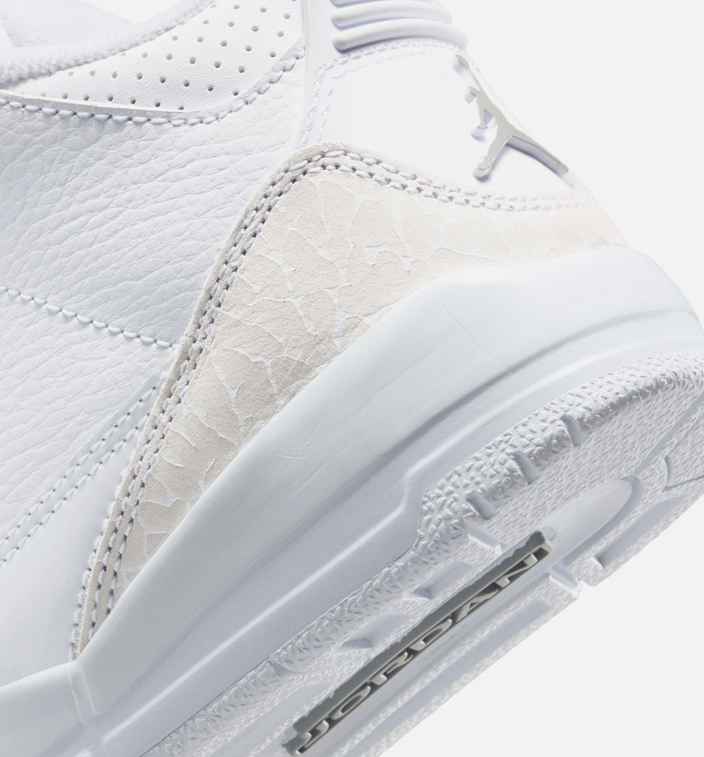 Air Jordan 3 Retro White Metallic Silver Preschool Lifestyle Shoes - White/Metallic Silver