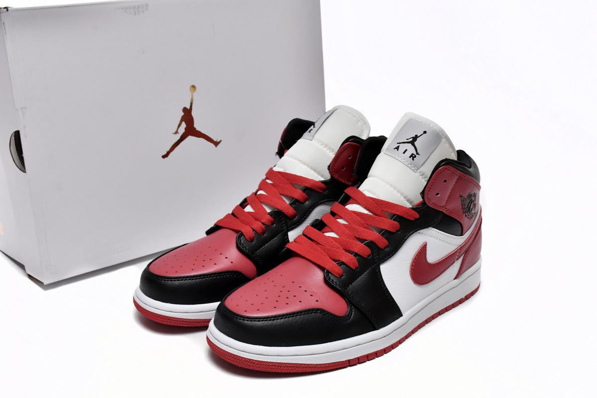 Jordan 1 Mid Alternate Bred Toe Reps Sneaker BQ6472-079