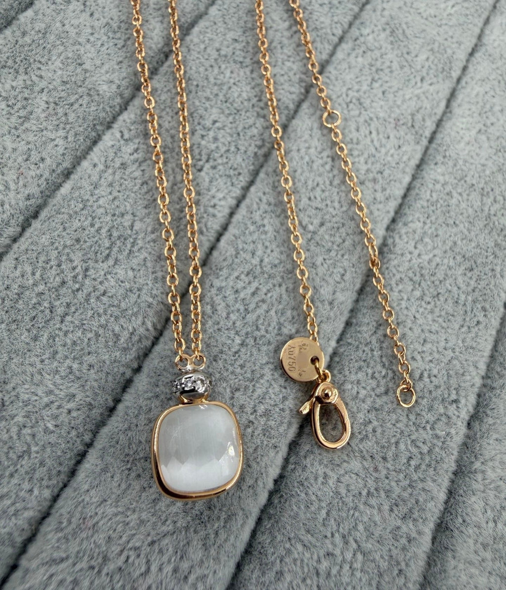 Pomellato Style Perfume Bottle 18K Gold-Plated Necklace