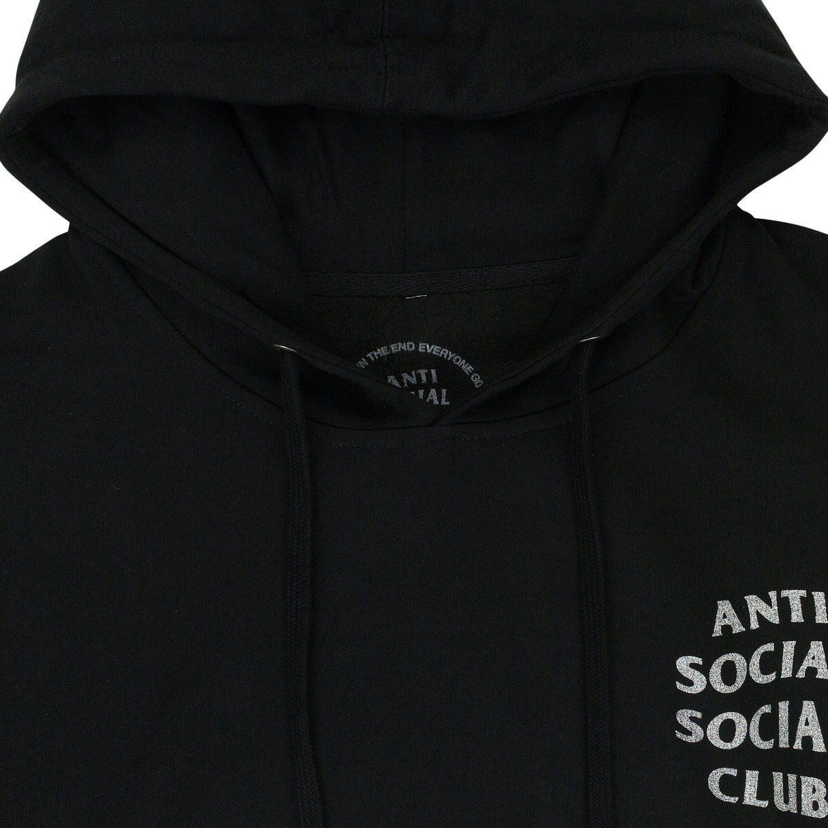 BLACK GLITTER 'BLINDED' HOODIE