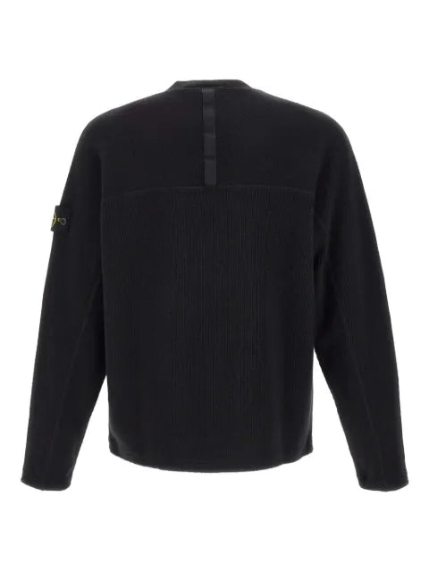 Stone Island patch-detail ribbed pullover