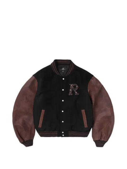 Represent logo-appliqué bomber jacket