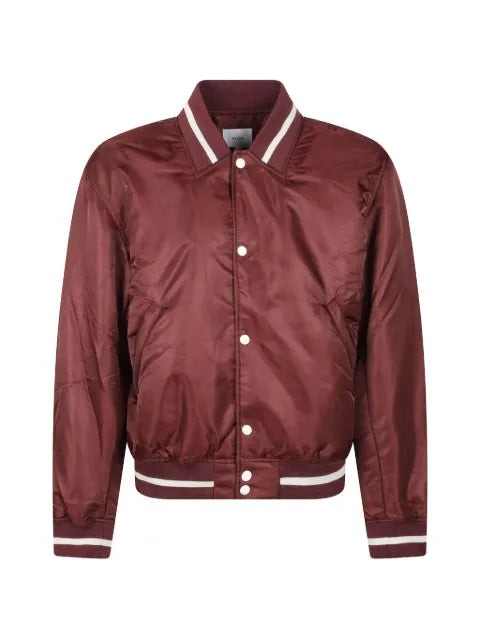 RHUDE logo-print striped-trim jacket