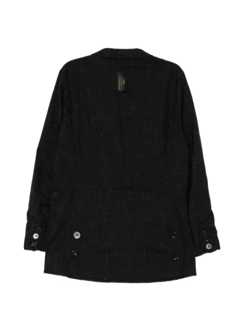 Undercover slub-texture notched-lapels blazer