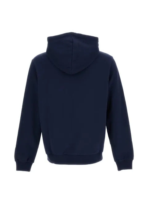 A.P.C. logo-embroidered drawstring hoodie