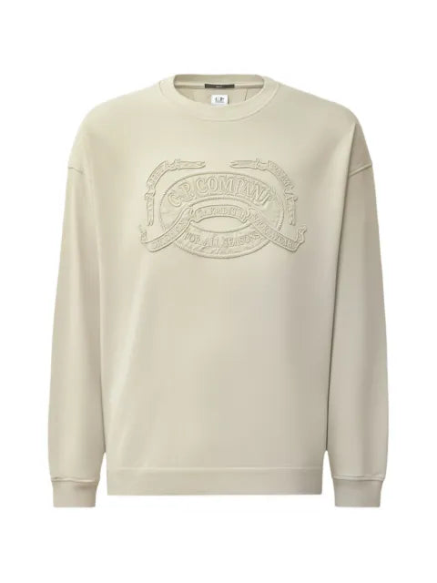 C.P. Company 20/1 jersey boxy long sleeve logo T-shirt