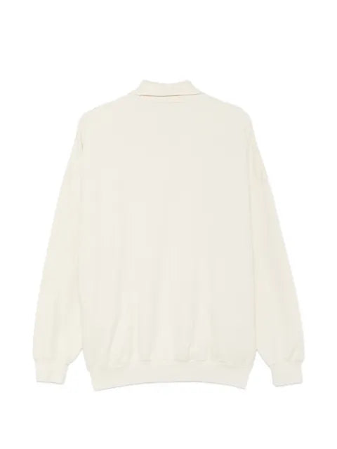 Auralee zip-up cotton sweater