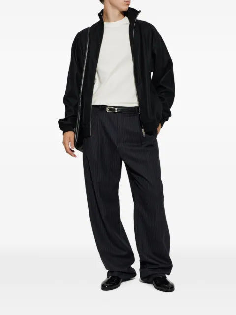 Jil Sander wool Melton zip-up jacket
