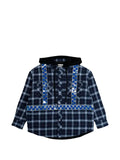 AWGE check-pattern reflective-detail jacket