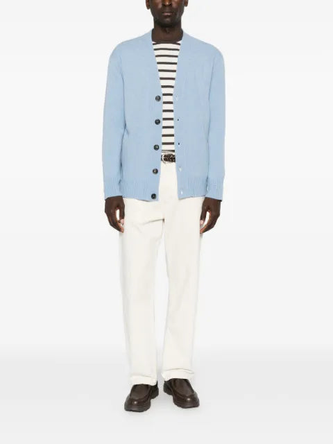 AMARANTO  button-up V-neck cardigan