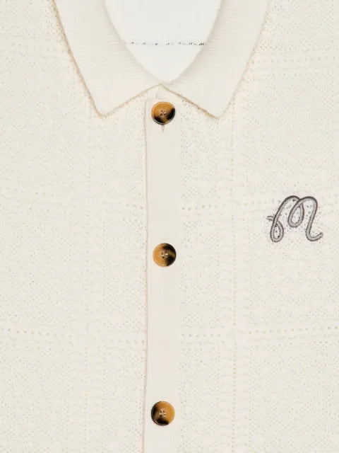 Malbon Golf Resort crochet-knit cardigan