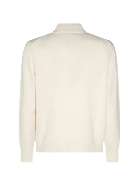 Malo cashmere long-sleeve polo-collar sweater