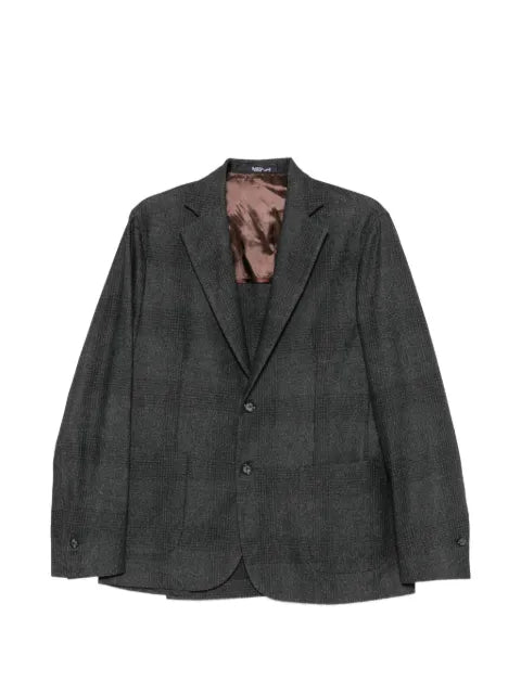 Barba checked blazer