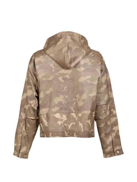 EZR camouflage-print zip-up jacket