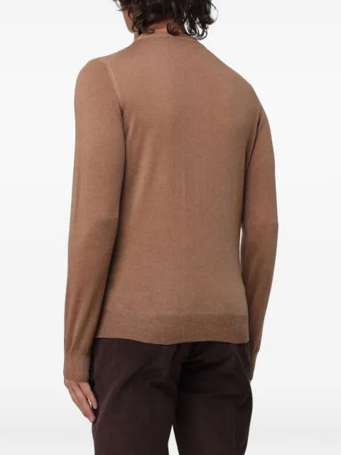 BROOKSFIELD logo-plaque wool sweater