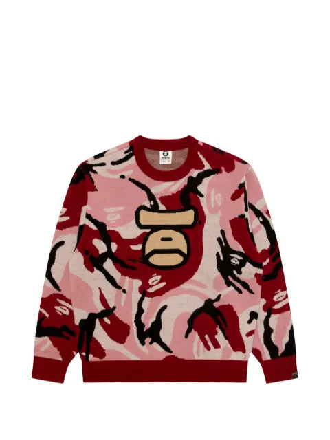 AAPE BY *A BATHING APE® Moonface camo-pattern sweater