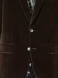 Paul Smith The Soho - tailored-fit brown velvet blazer
