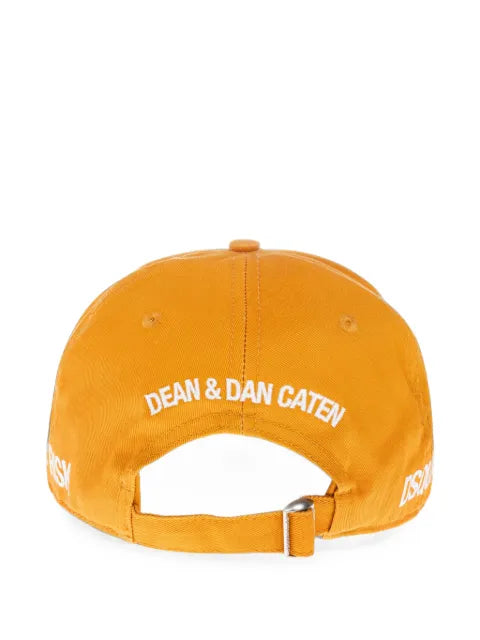 DSQUARED2 logo-print distressed baseball cap