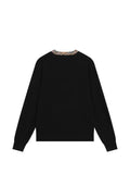 Burberry Check-trim V-neck sweater