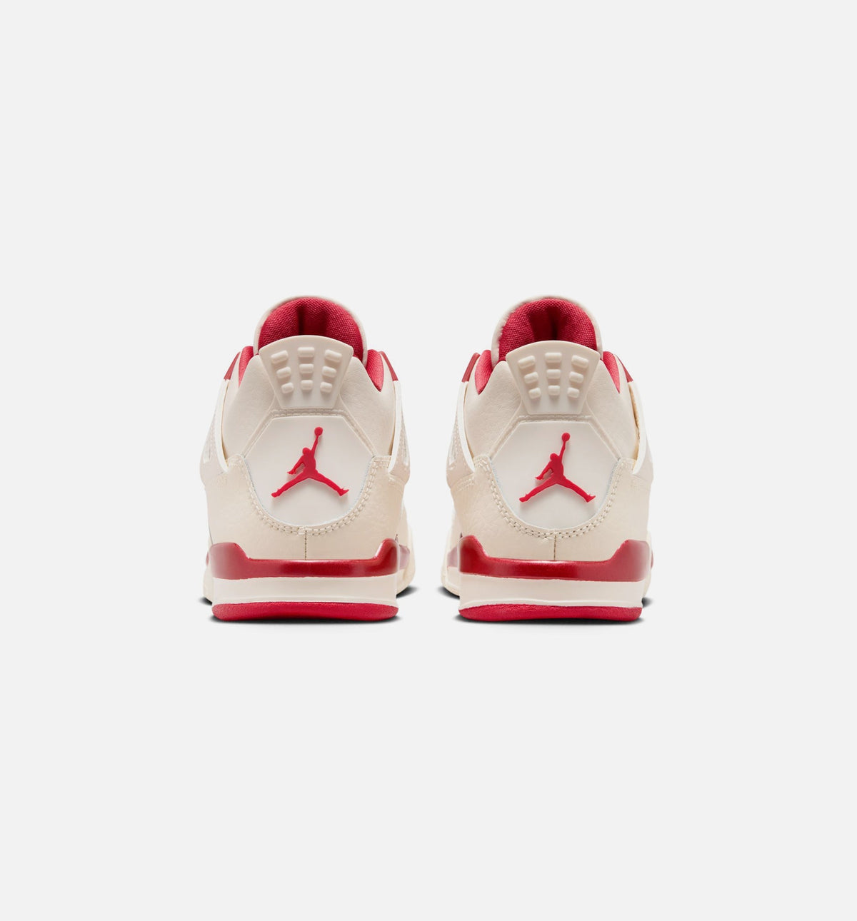 Air Jordan 4 Retro Valentine's Day Preschool Lifestyle Shoe – Pale Ivory/Sierra Red/Tough Red