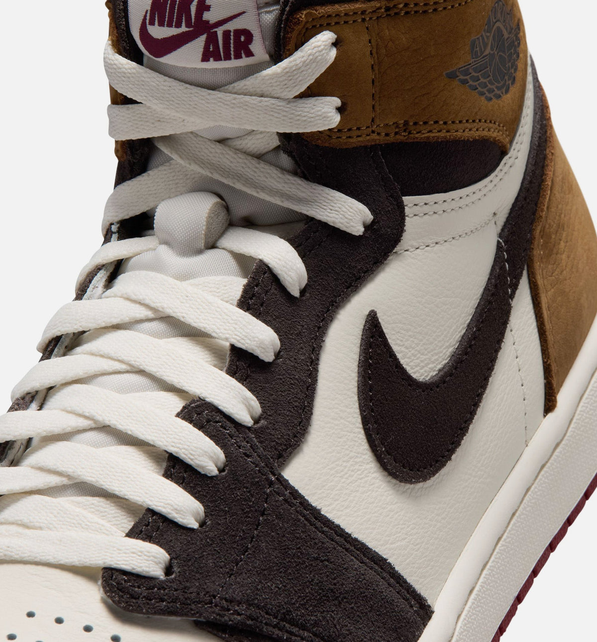 Air Jordan 1 Retro High OG Love Letter Men's Lifestyle Shoes - Shadow Brown/Team Red/Light British Tan