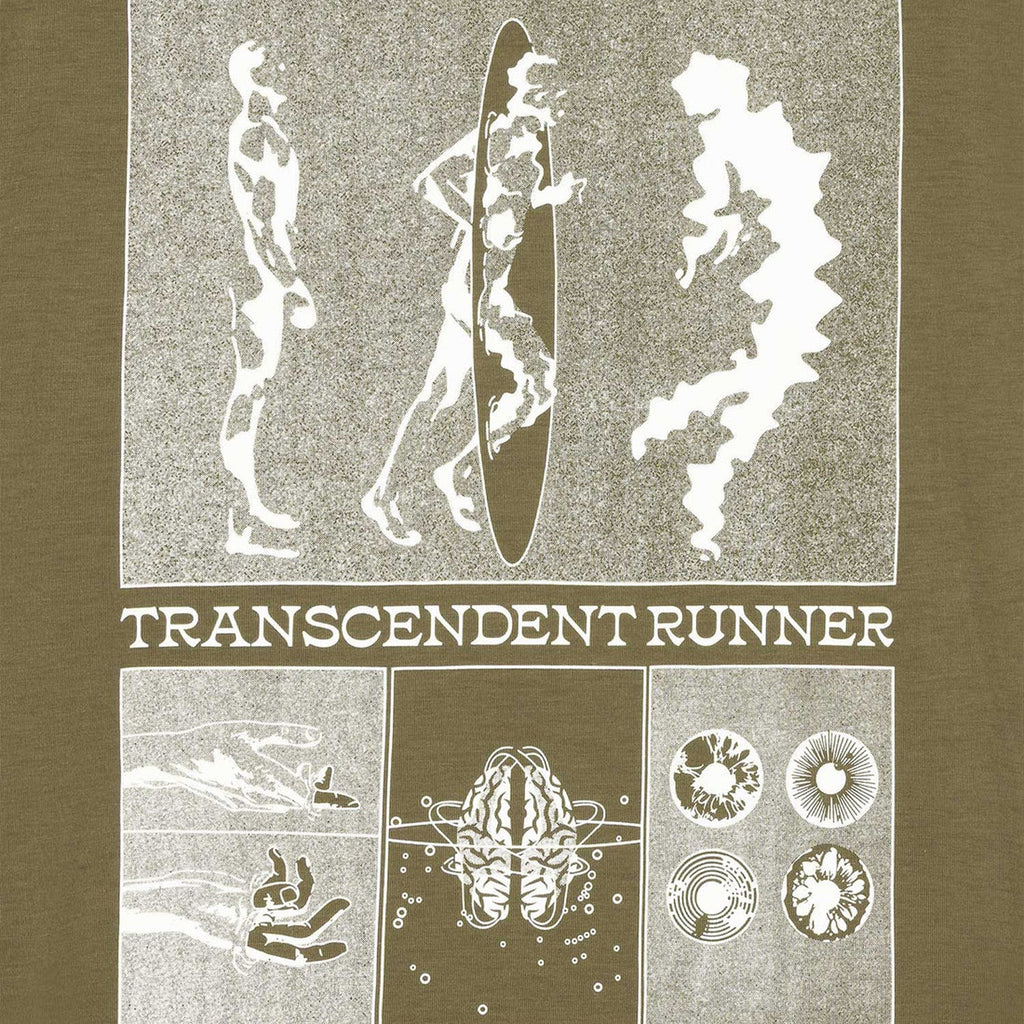 Acid Running Transcendent Runner T-Shirt: Dark Olive