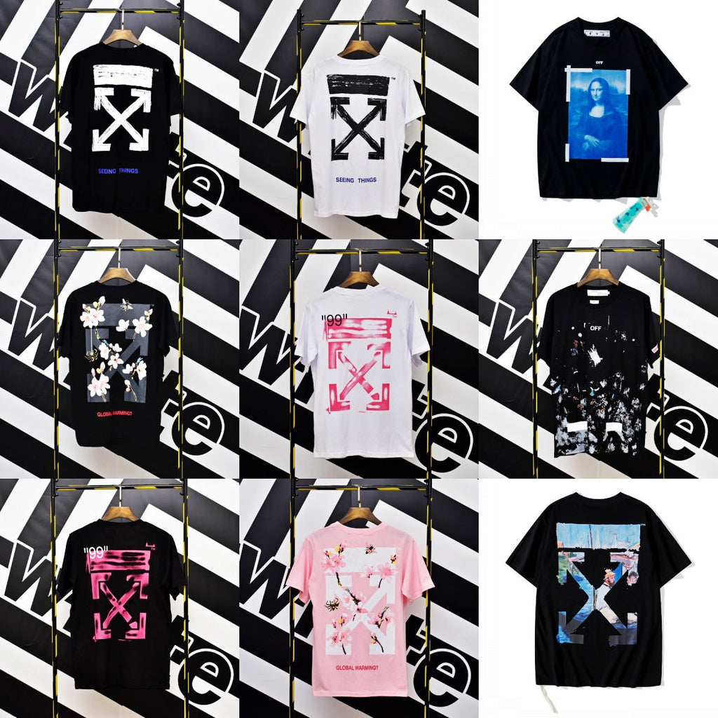 Off-White Arrow Gradient Graphic Short Sleeve Tee Streetwear Unisex