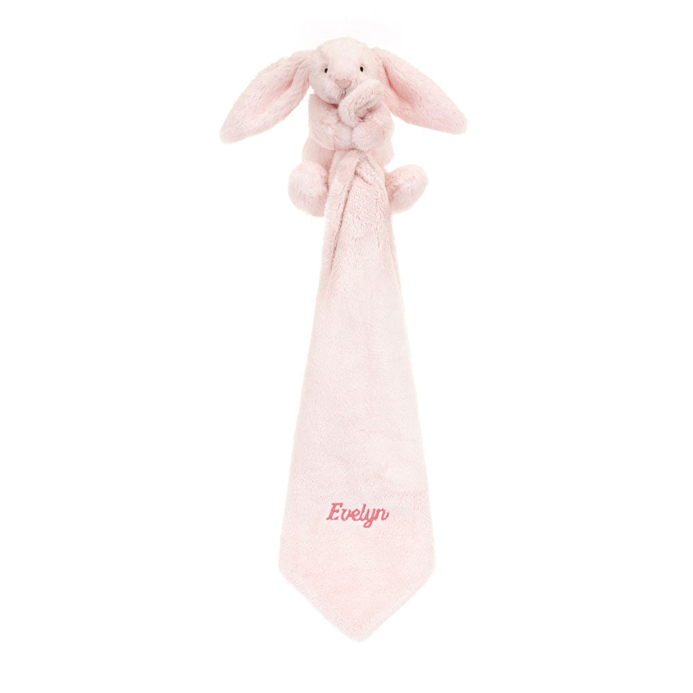 Personalized Bashful Pink Bunny Soother