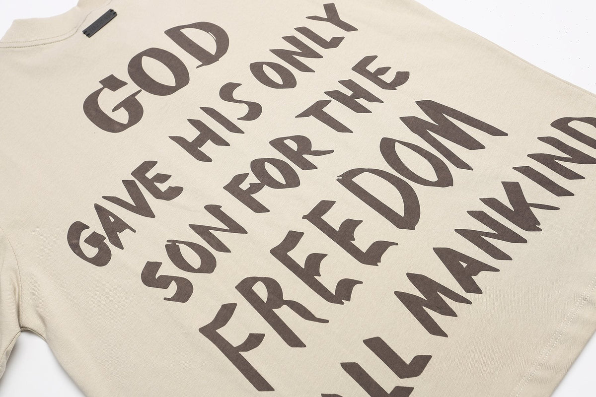 Fear of God Beige Graphic T-Shirt