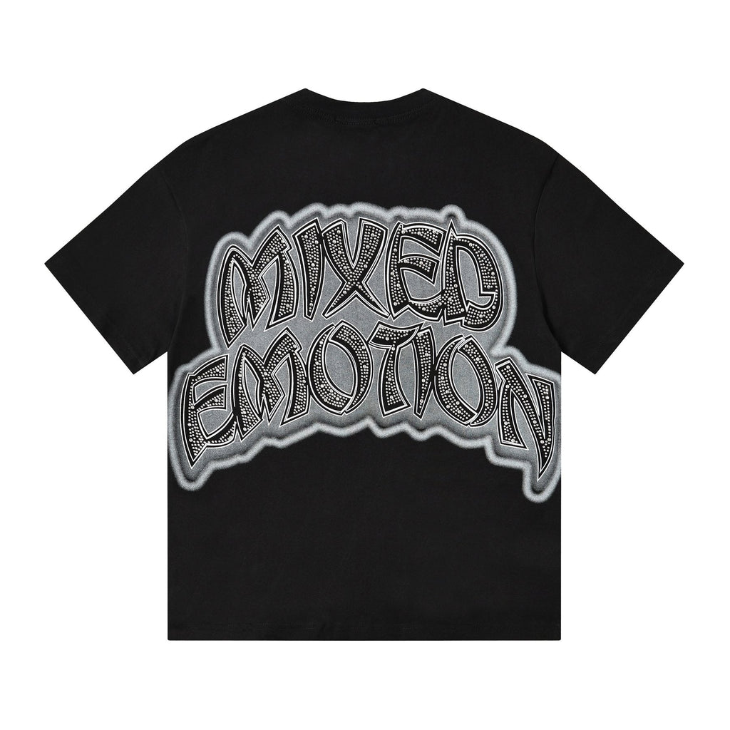 MIXED EMOTION Heat-Pressed Graphic T-Shirt