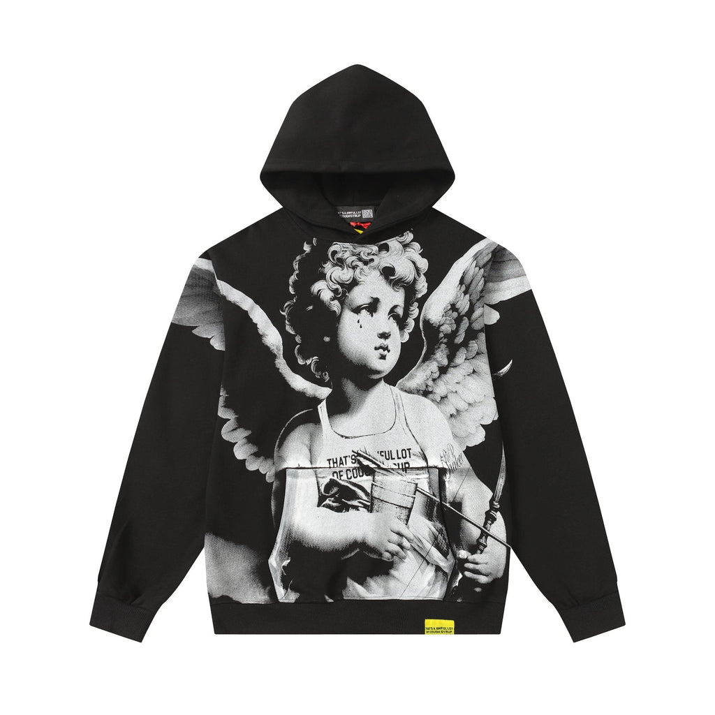 THAT'S A AWFUL LOT OF COUGH SYRUP Angel Tears Graphic Hoodie