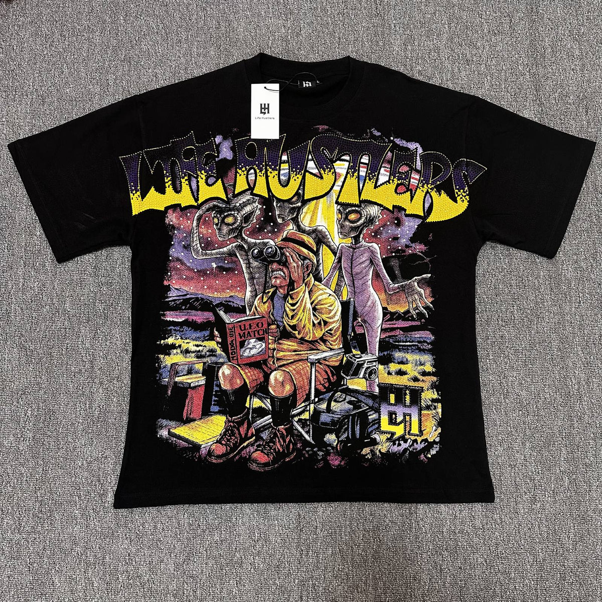 Life Hustlere Alien UFO Graphic T-Shirt
