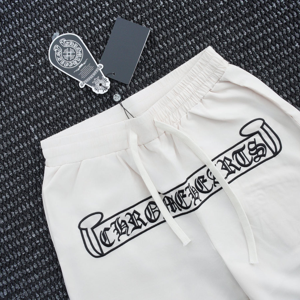 Chrome Hearts Cross Graphic Drawstring Shorts