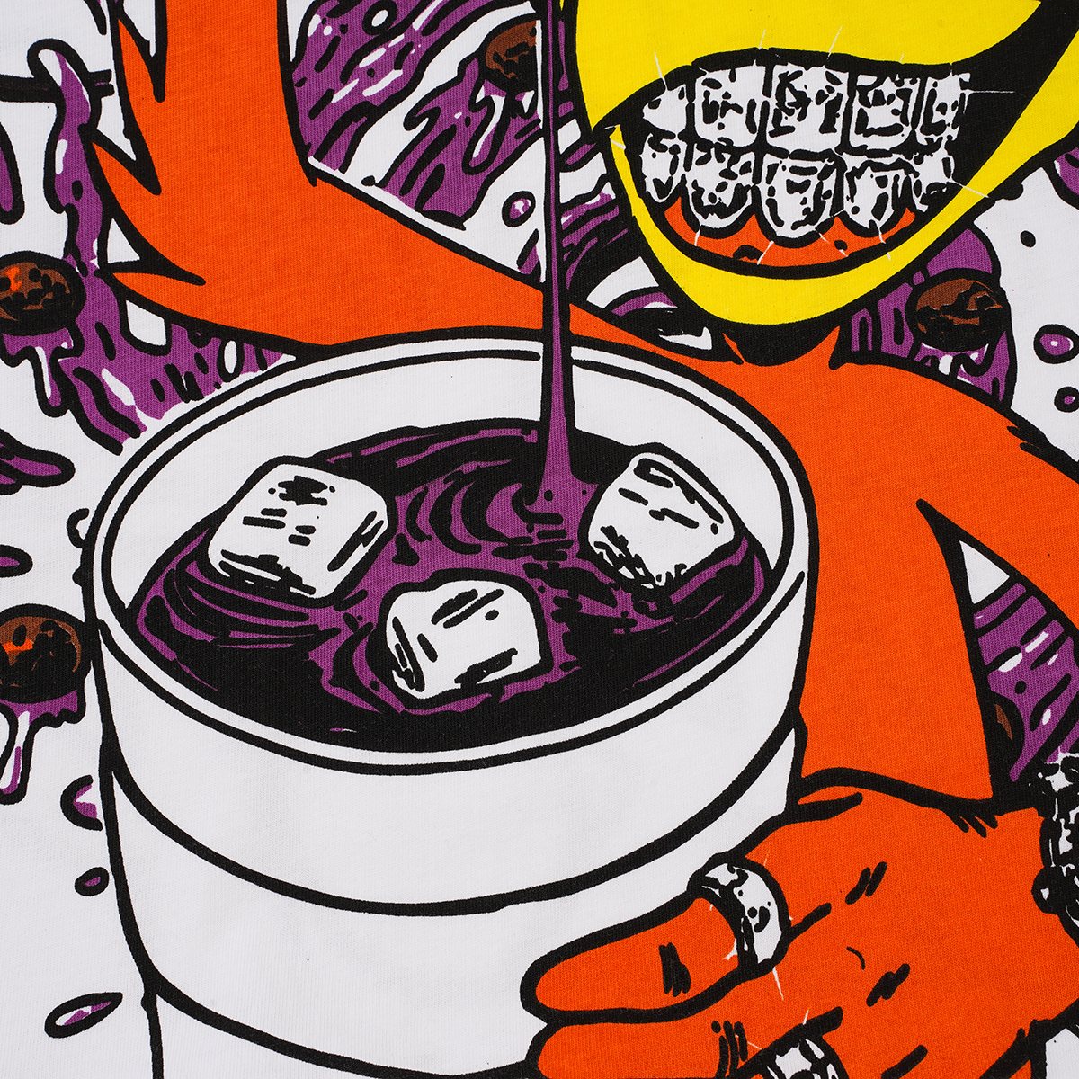 THAT'S A AWFUL LOT OF COUGH SYRUP Cartoon Ringer T-Shirt