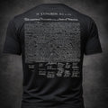Hero Company Men's 250th Declaration Of Independence Black Tee - Helps Pair Veterans With A Service Dog or Shelter Dog