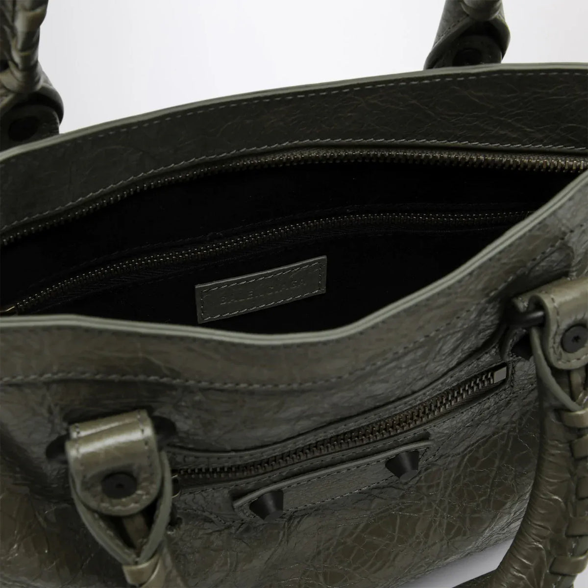 Balenciaga - Le City small tote bag in military green