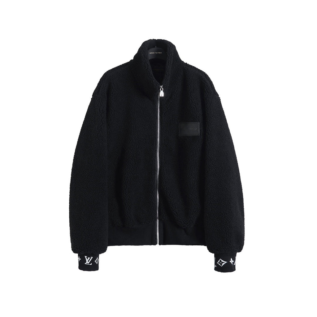 Louis Vuitton Leather Label Jacquard Fleece Jacket – 25FW