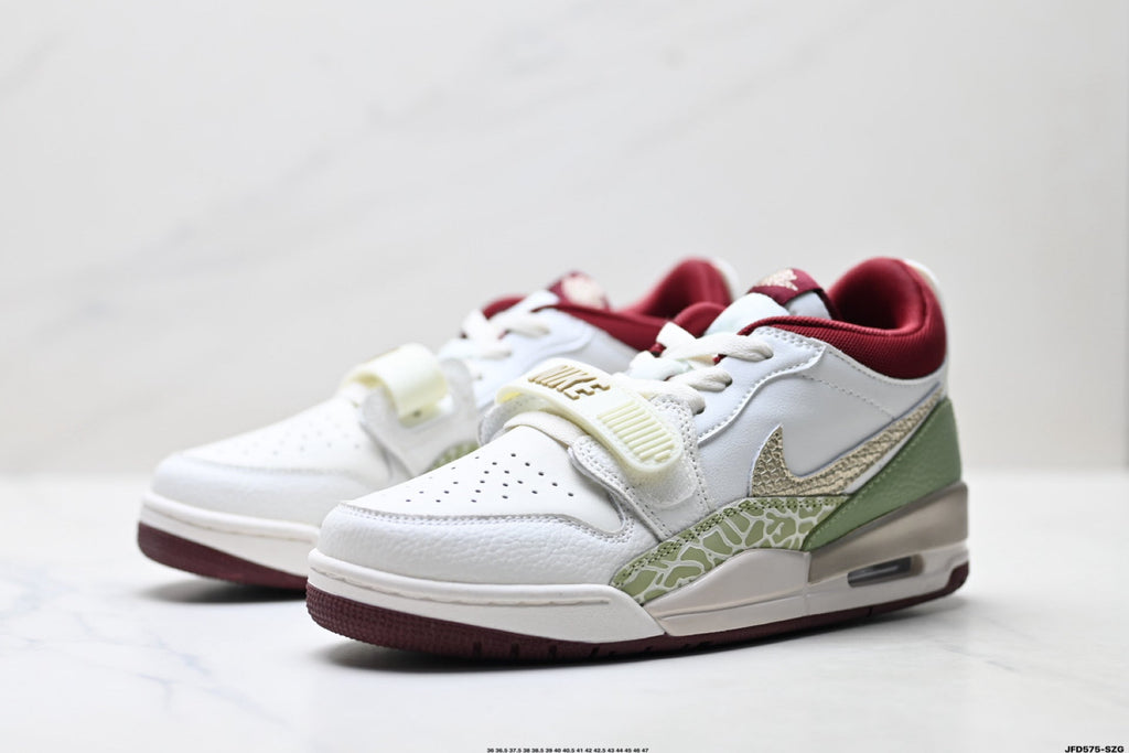 Jordan Legacy 312 Low White Olive Green Sneakers