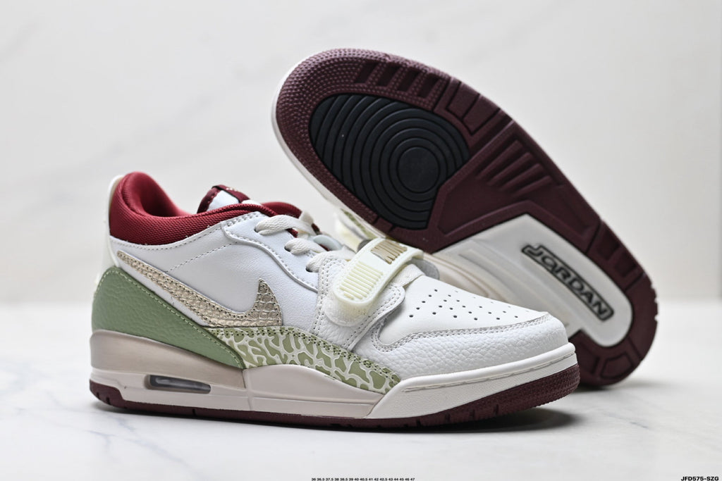 Jordan Legacy 312 Low White Olive Green Sneakers