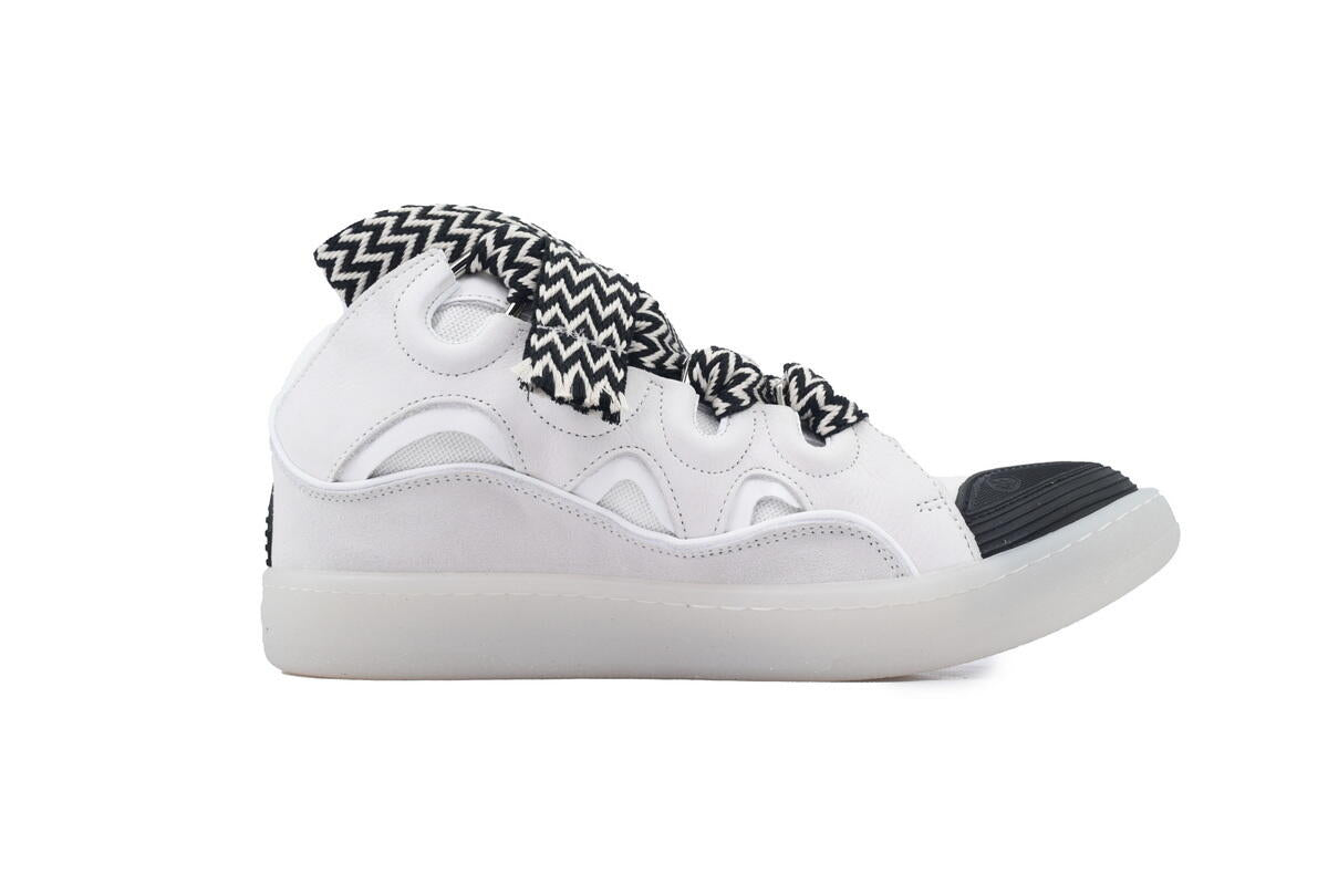 Lanvin Leather Curb Sneaker White FMSKRK11TRFFH2200