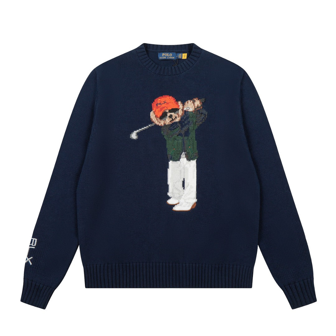Ralph Lauren Bear Golf Knitted Sweater – Autumn/Winter Collection