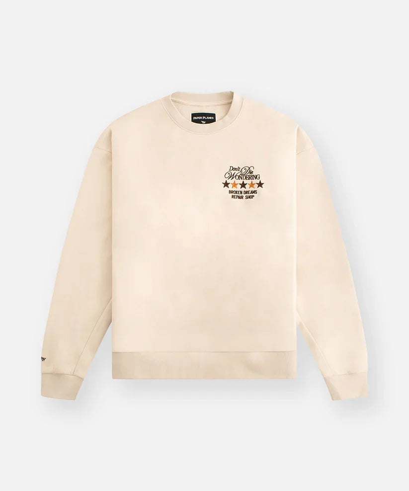 Paper Planes Broken Dreams Repair Shop Crewneck 'Cream'