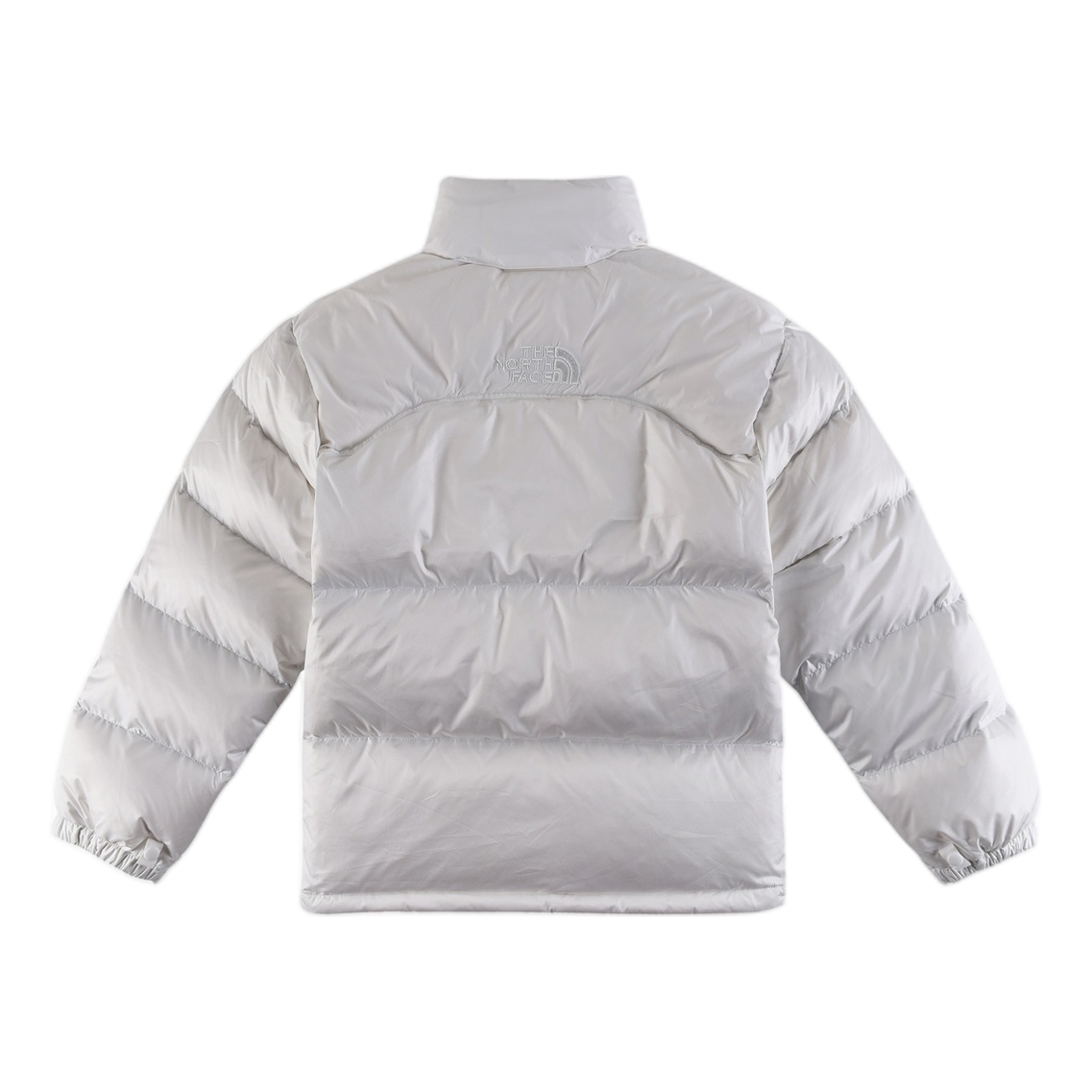 The North Face Contrast-Panel Puffer Jacket with Stand Collar