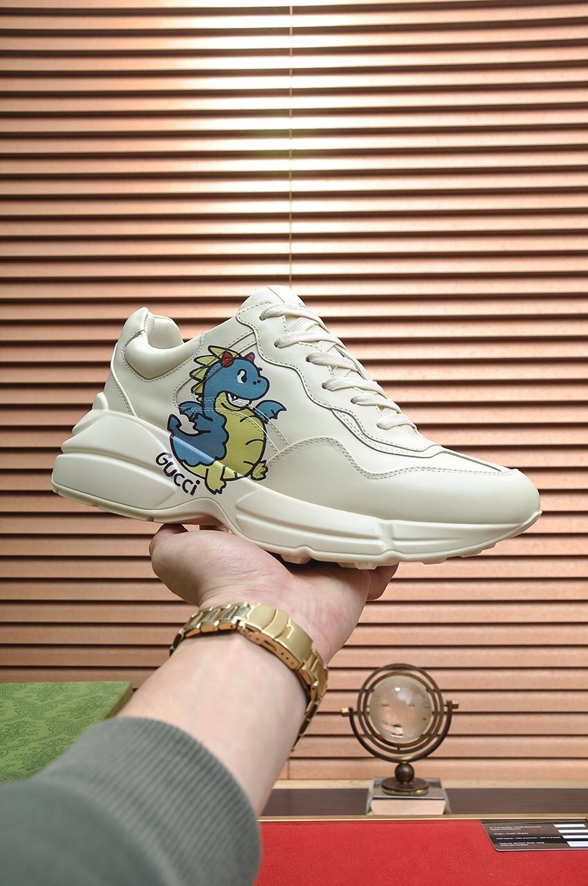 Gucci Dinosaur Graphic Sneakers