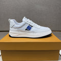Louis Vuitton Blue-Accent Low-Top Sneakers