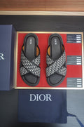 Dior Monogram Crossover Slide Sandals