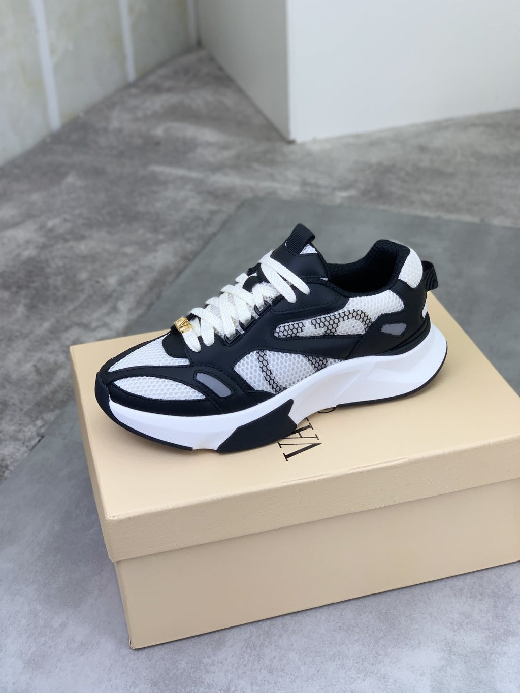 Valentino Mesh Panel Sneakers