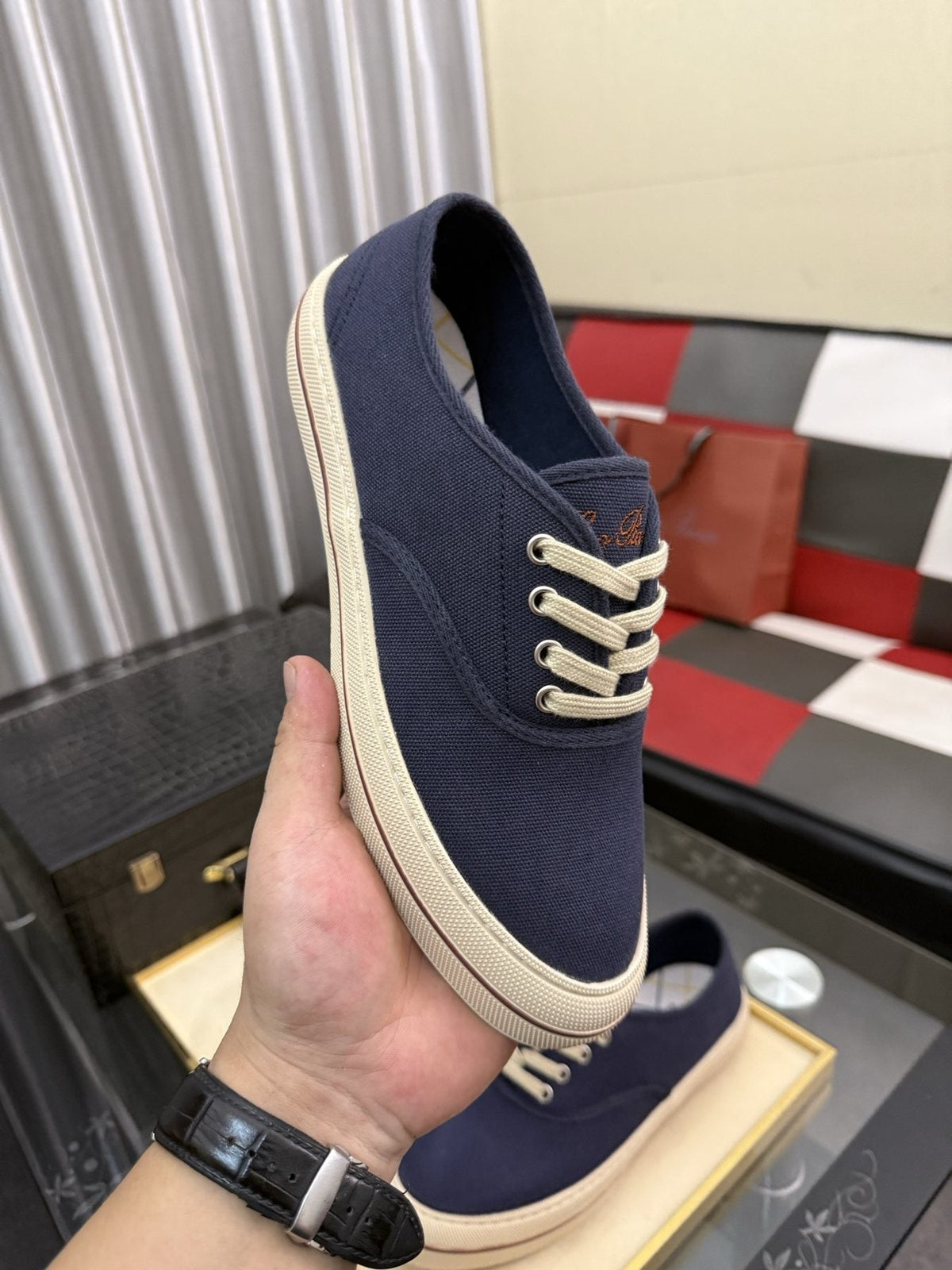 Loro Piana Low-Top Lace-Up Casual Shoes