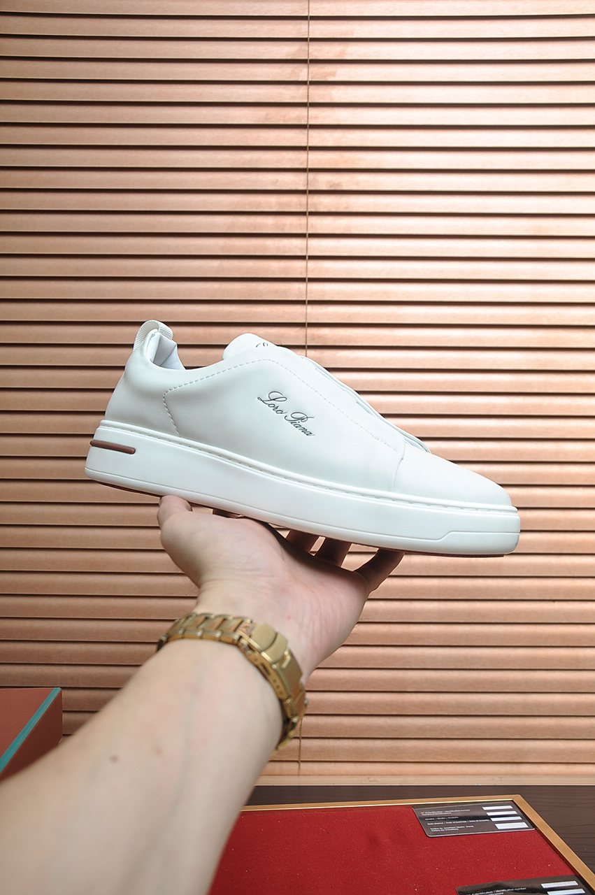 Loro Piana Low-Top Slip-On Sneakers